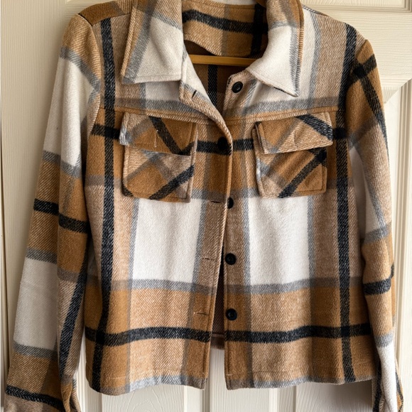 Plaid Button-Up Jacket - Picture 3 of 3